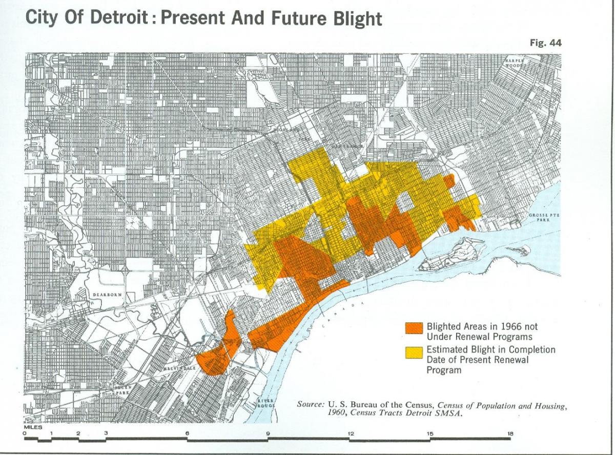 harta Detroit pacoste