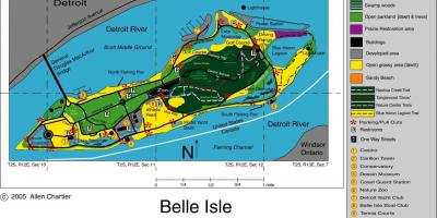 Harta de Belle Isle Detroit