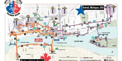 Harta Detroit maraton