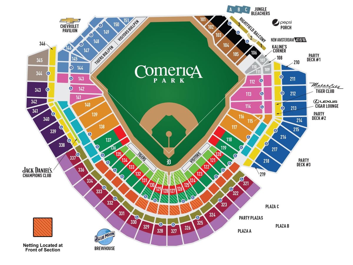 harta comerica park