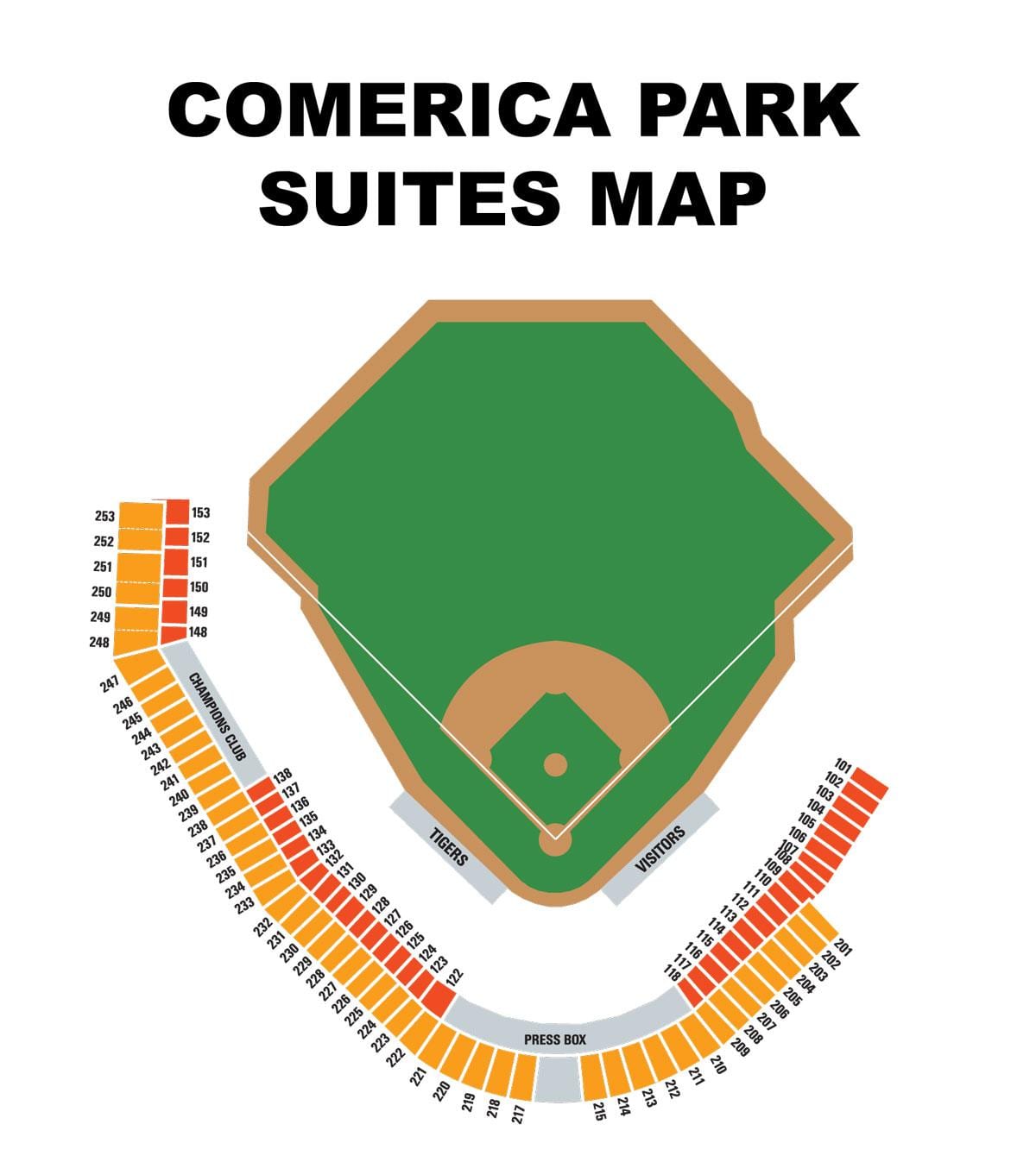 comerica park harta de relaxare
