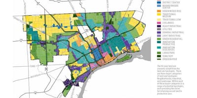Harta Detroit clădiri abandonate hartă