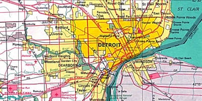 Harta Detroit