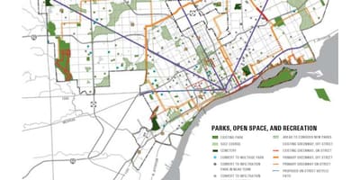 Harta Detroit park